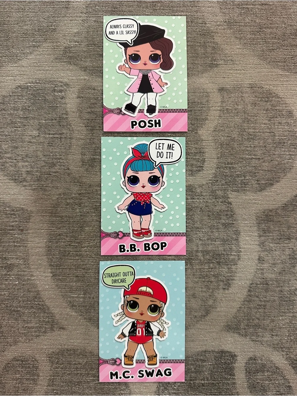 L.O.L Surprise! (3) Collector Cards